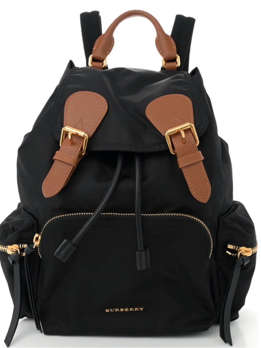 Burberry Nylon Medium Rucksack Backpack Black